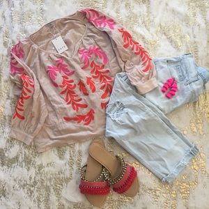 Fringe and Beaded sandals